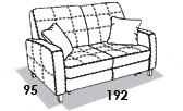 габаритные размеры дивана 8 Марта Томас